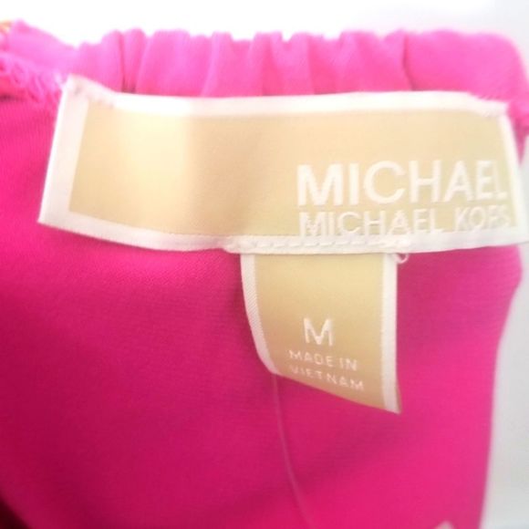 NWT!!! Michael Kors Cold Shoulder Fit & Flare Dress Size M #004 - Picture 4 of 5